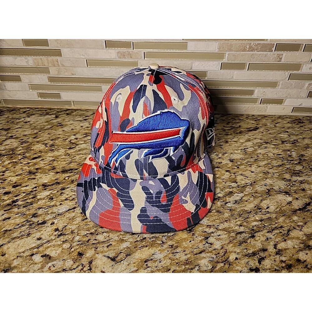 Buffalo Bills Hat Cap New Era Fitted Size 7 1/8 NFL Football Mens 59Fifty